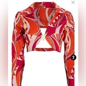 Cult Gaia Soraya Top Persian Paisley Rose